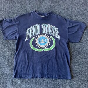 Vintage Penn State Nittany Lions Shirt Mens Large NCAA Football Logo 7 90s
